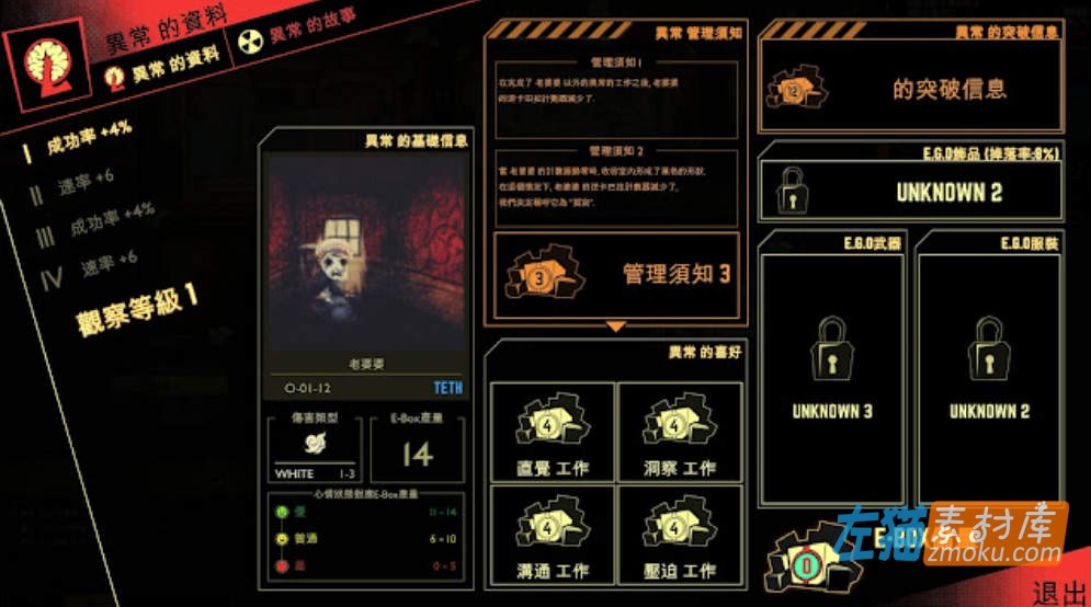 《脑叶公司》(Lobotomy Corporation)_模拟经营游戏