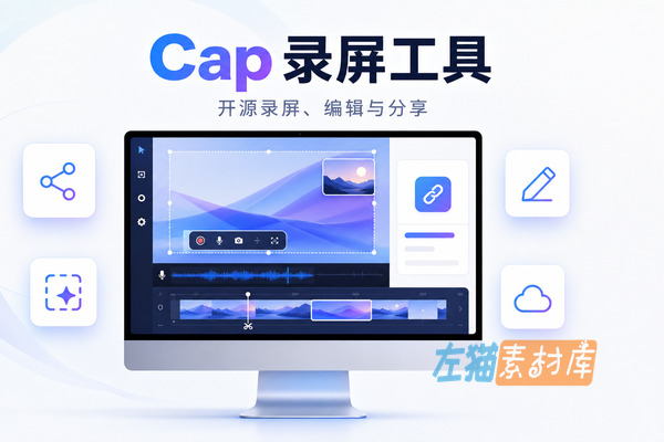 [录屏工具] Cap – 开源录屏与视频分享工具、截图美化、本地剪辑