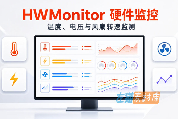 [系统监控] HWMonitor – Windows 温度、电压、风扇与硬件传感器查看工具