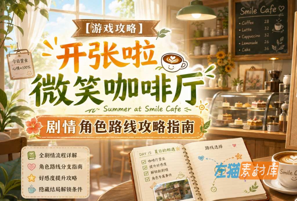 游戏攻略 – 开张啦 微笑咖啡厅(Summer at Smile Café)
