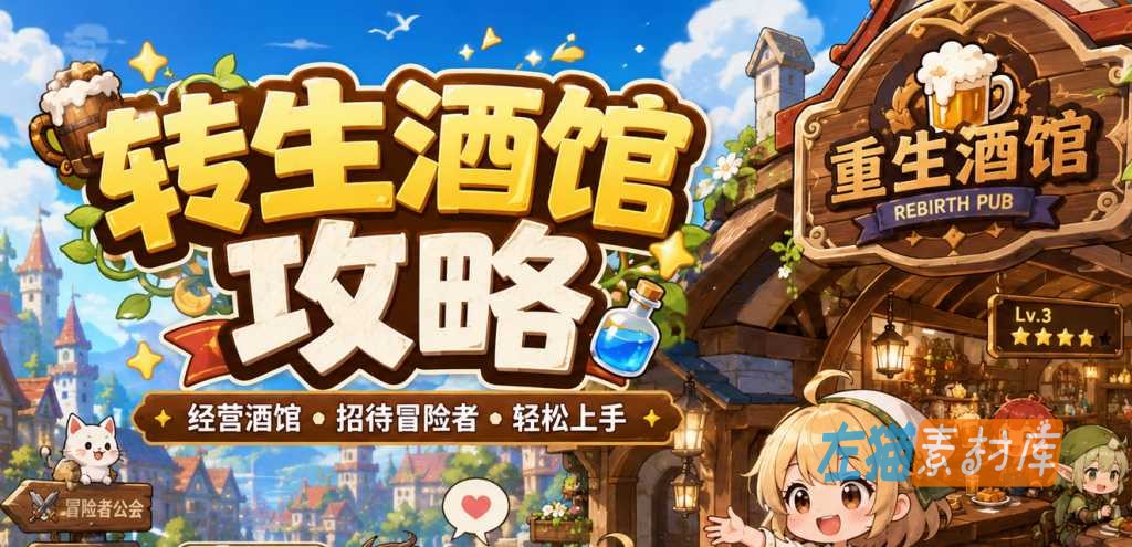 游戏攻略 - 重生酒馆（转生酒馆）/ Rebirth Pub - 三角色结局、关键存档与51项成就路线