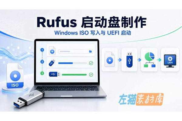 [启动盘制作] Rufus – Windows ISO 写入、UEFI/GPT 与启动介质