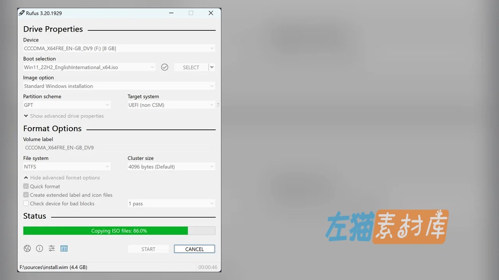 Rufus 设备、ISO、GPT 与 UEFI 写入界面