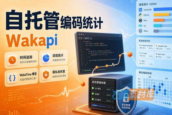 [项目源码] Wakapi – WakaTime 兼容的自托管编码统计后端