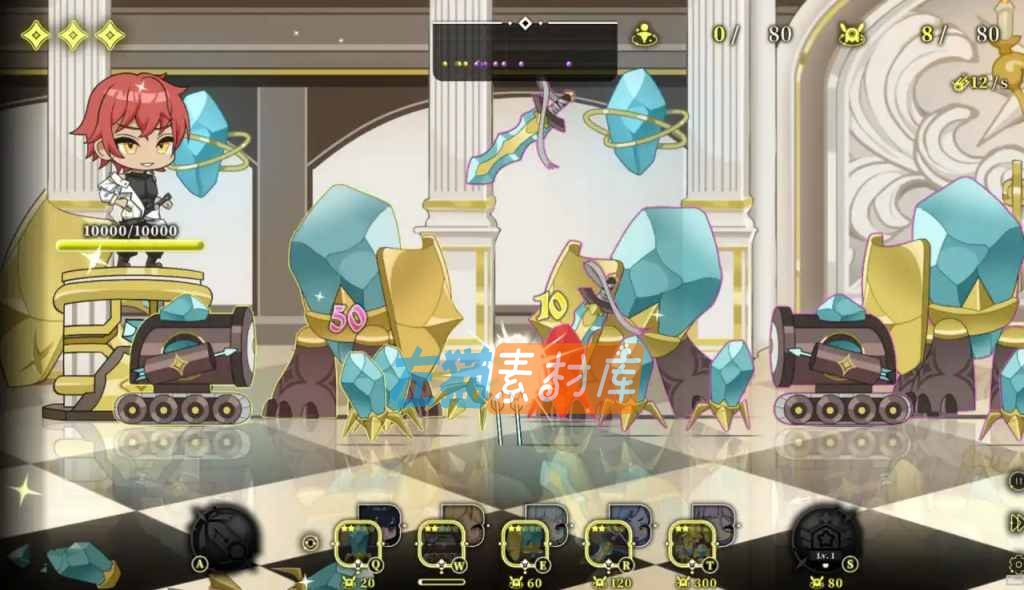 星的归还者：横版塔防战斗中的单位部署与资源界面